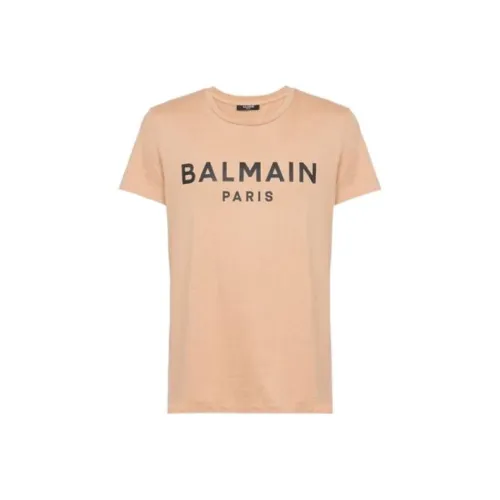 BALMAIN Светло-янтарный Мужской T-рубашки