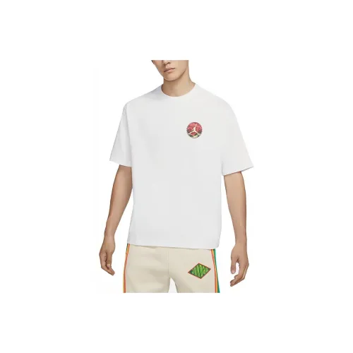 Джордан Мужская баскетбольная футболка мужская белая