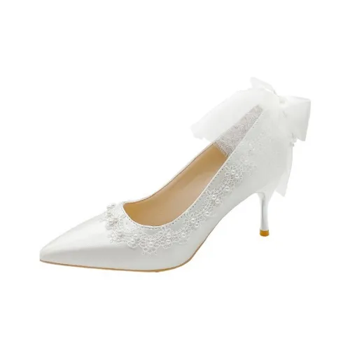 BIGTREE Узкий каблук Высокие каблуки Женские Белые