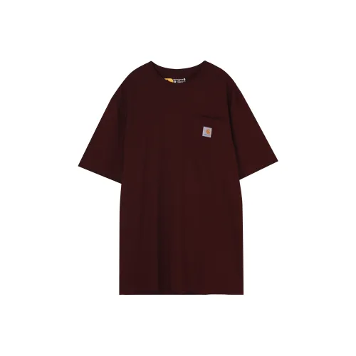 Carhartt Мужская рубашка T цвета бордовый