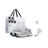 Серебристый Белый [Белая Сумка для покупок + Носки Crew]