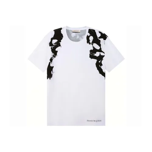 Alexander McQueen Белая Мужская T-Рубашка