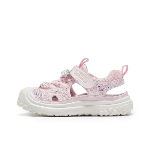 7 PE противоскользящие устойчивые к истиранию дышащие низкие топовые сандалии розового цвета для детей