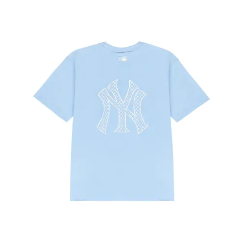 MLB Old Flower Синий Унисекс Футболка