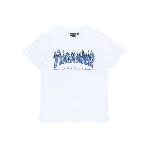 Thrasher T-Shirt Японская версия Унисекс Белый