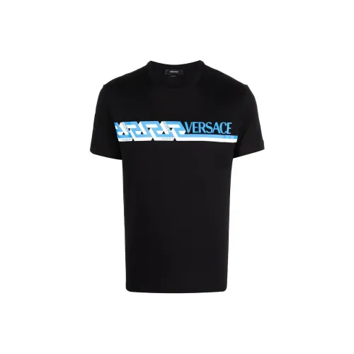 VERSACE Мужские черные T-рубашки