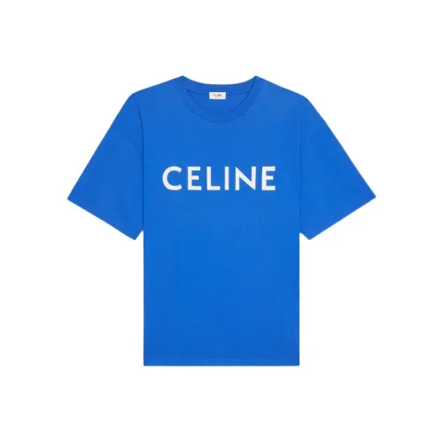 Celine Синий Мужской T-Рубашки
