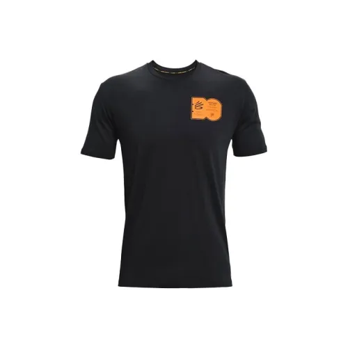 Under Armour Curry Черный Мужской T-Рубашка