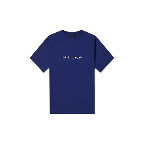 Balenciaga T-Shirt Loose Fit Men's Blue Баленсиага T-рубашка свободного кроя мужская синяя
