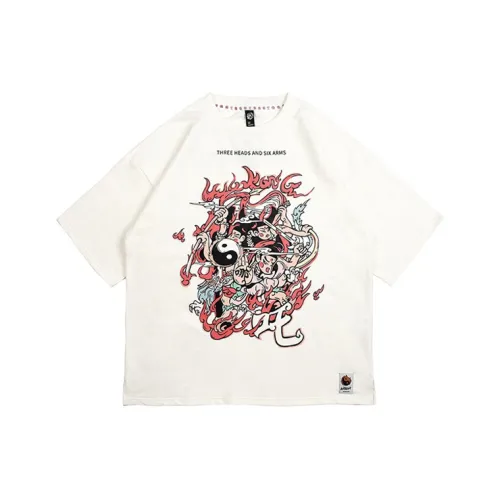 WOOKONG Белая Мужская T-Рубашка