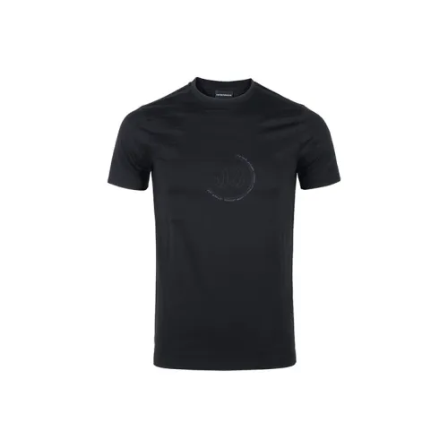 EMPORIO ARMANI SS22 T-Shirt Мужской Черный