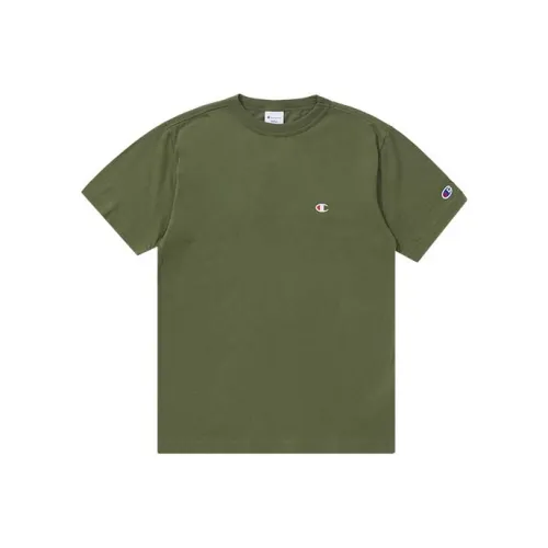 Champion T-Shirt Японская версия Унисекс Темно-зеленый