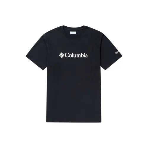Мужская черная футболка с совместным брендом Columbia