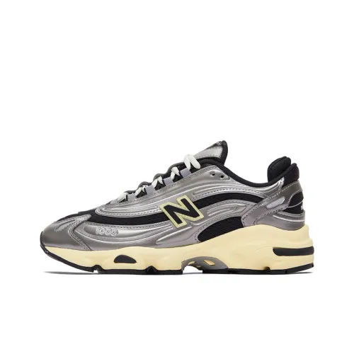 New Balance NB 1000 Беговые кроссовки Низкий топ Серебристый Черный Унисекс