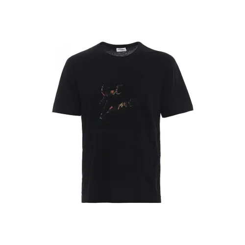 SAINT LAURENT T-рубашка мужская черная