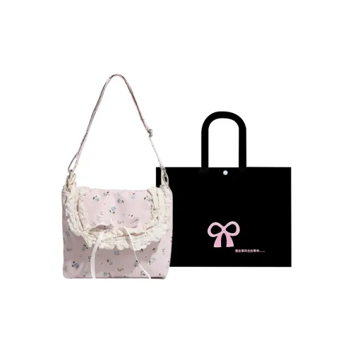 HACIN Холст Сумка через плечо Обычная Женская Розовая Белая