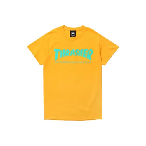 Thrasher T-Shirt US Version Unisex Yellow Трашер Т-Ширт Американская Версия Унисекс Желтый