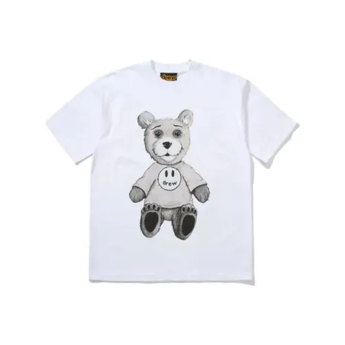 Drew House Smiley Collection Белый Унисекс T-рубашки