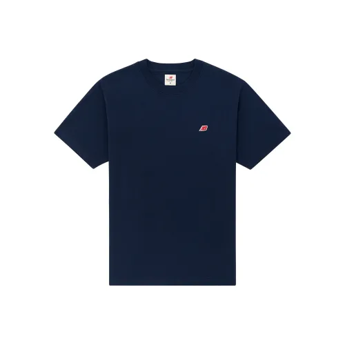 New Balance совместный бренд Teddy Made T-Shirt Унисекс Темно-синий