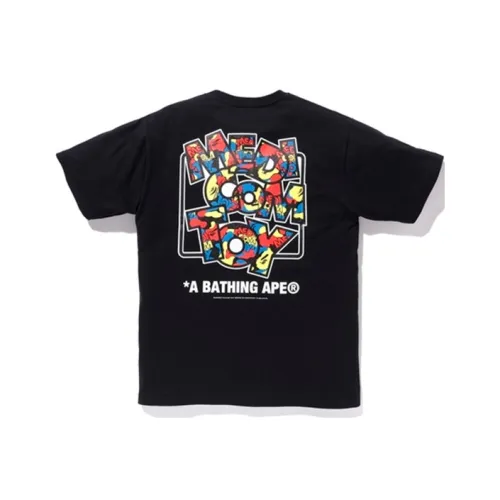 A BATHING APE x Medicom Toy BAPE совместная рубашка унисекс черного цвета