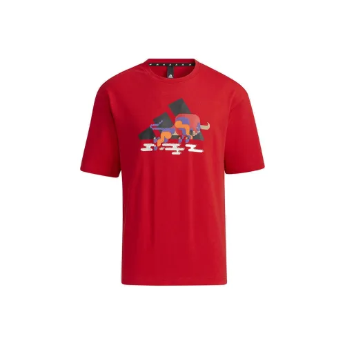 Adidas T-Shirt Мужская Светло-Красная
