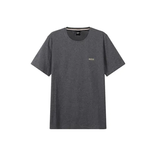 Hugo Boss Темно-серые Мужские T-рубашки