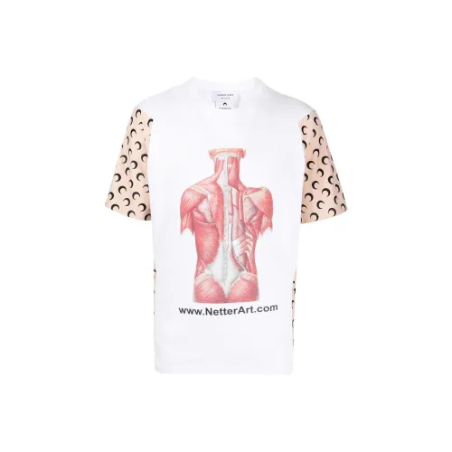 Marine Serre Белая Унисекс Рубашка T