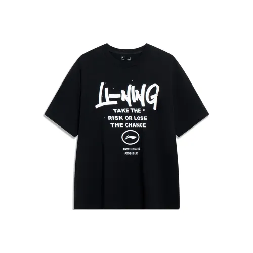 LINING Sports Fashion Collection Футболка Унисекс Черная