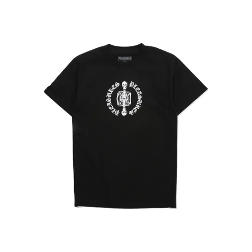 PLEASURES Прямой крой T-рубашка Унисекс Черный