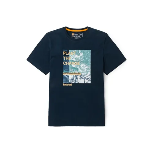 Timberland T-Shirt Мужской Темно-сапфировый