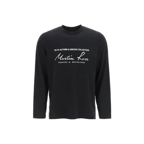 MARTINE ROSE Черные Мужские T-Рубашки