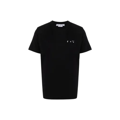 Off Белый SS22 T Рубашка Мужская Черная