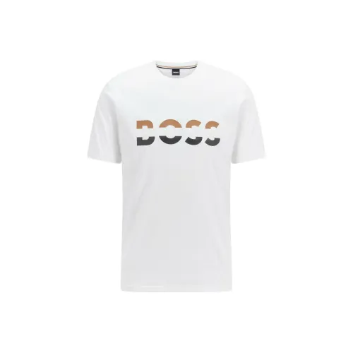 Hugo Boss Белые Мужские T-рубашки