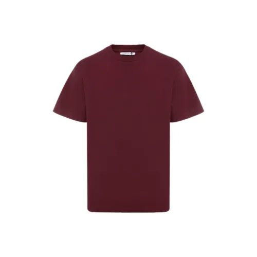 John Elliott Прямой крой T-рубашка Мужская Темно-красная