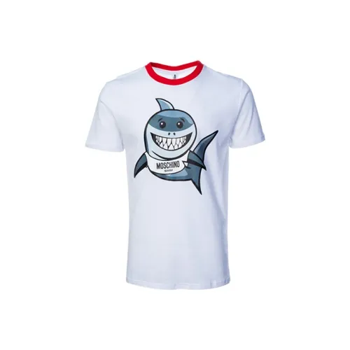 MOSCHINO Белая Мужская T-Рубашка