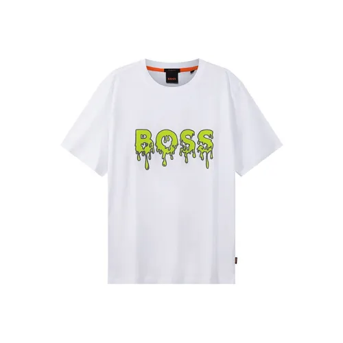 Hugo Boss Короткий рукав T-рубашки Мужской Белый