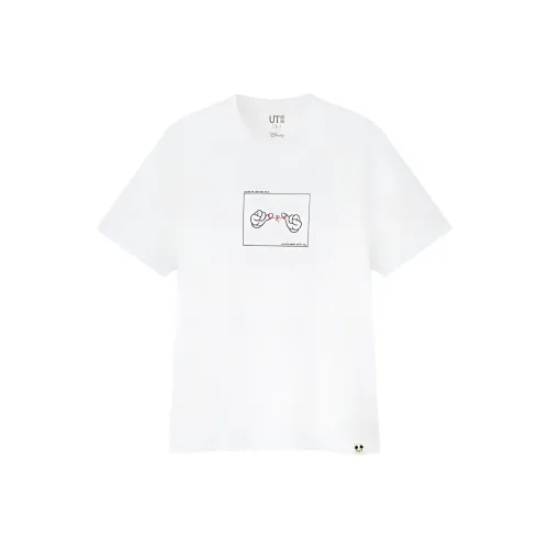 UNIQLO Белая унисекс футболка