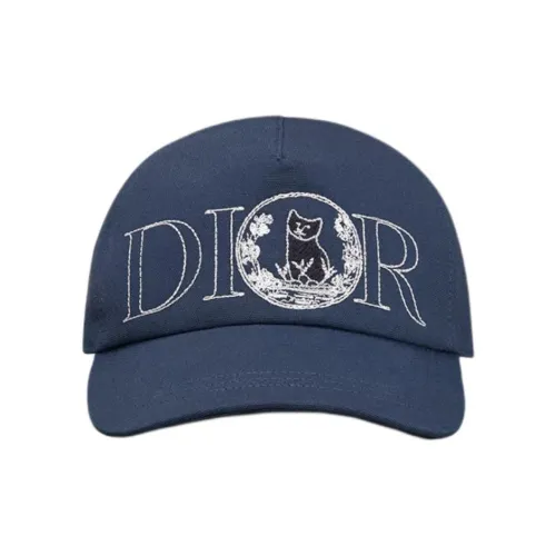 DIOR Хлопок Кепки Мужской Синий