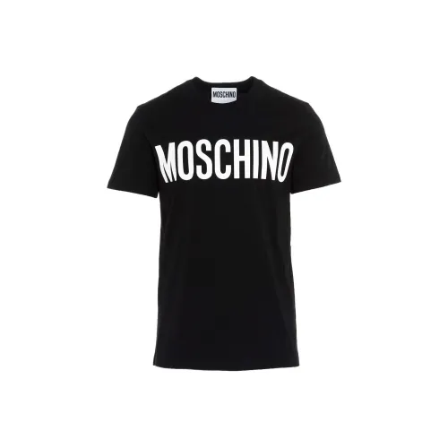 MOSCHINO Мужские черные T-рубашки
