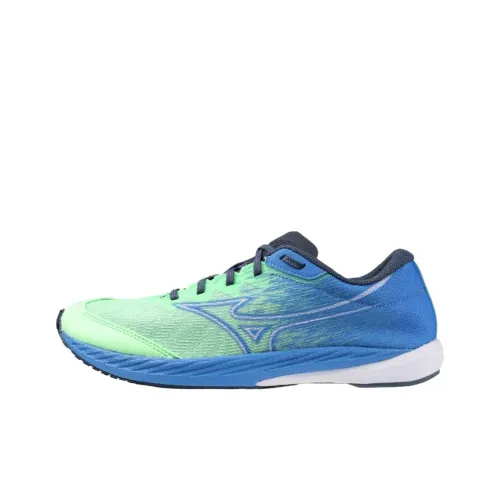 Mizuno Wave Duel 4 Low Топ Беговые кроссовки Unisex Light Зеленый синий
