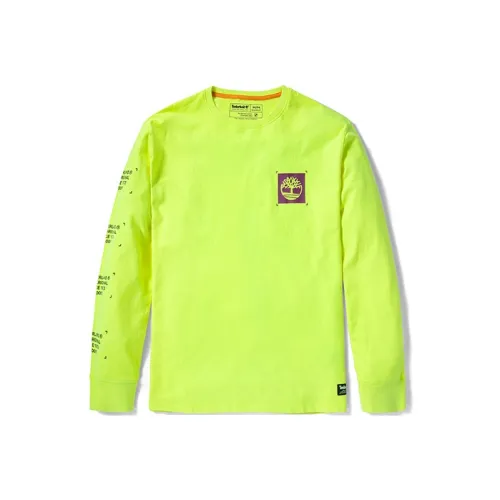 Timberland Ярко-желтые Мужские T-рубашки