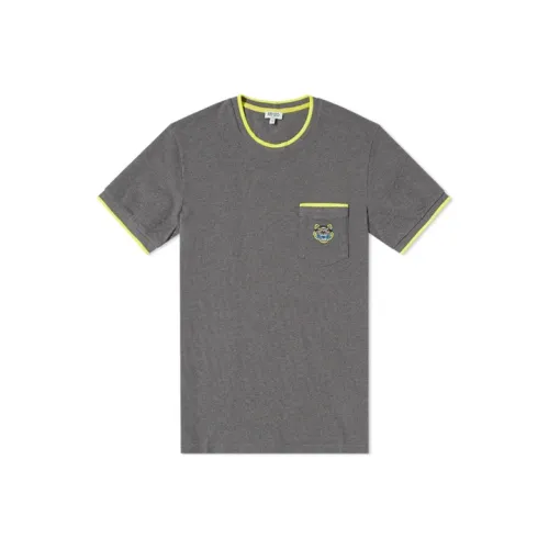 KENZO Classic Tiger Head Серый Мужской T-Рубашки