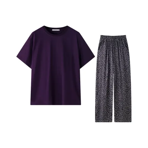 MEITENG Пижамный комплект женский фиолетовый
