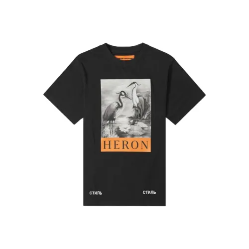 HERON PRESTON Черная унисекс футболка