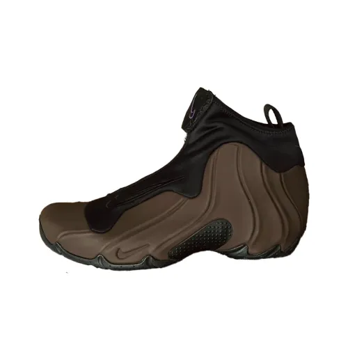 Nike Air Flightposite Slip-resistant Abrasion-resistant MID Топ Винтажные баскетбольные кроссовки Унисекс Коричневый Черный