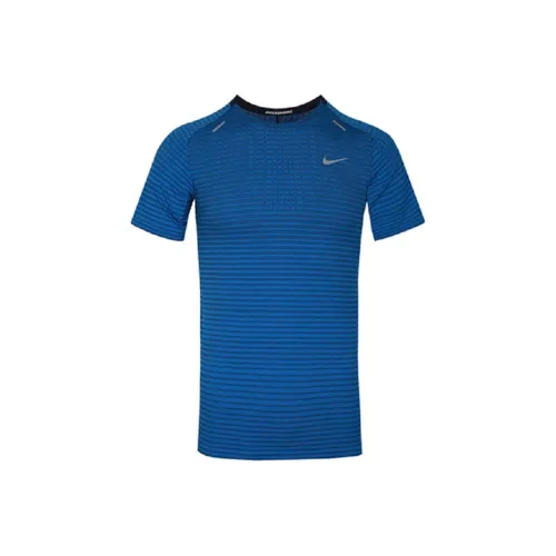 Nike Blue Men's T-Shirts Найк Синий Мужские Футболки