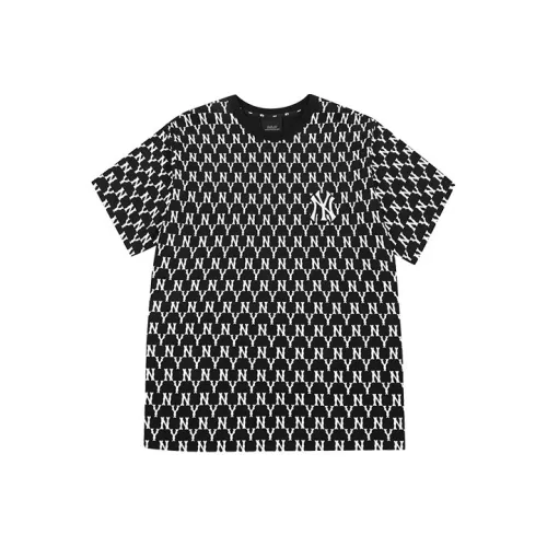 Mlb Base Logo Рукав с спущенным плечом T-рубашка Унисекс Черный