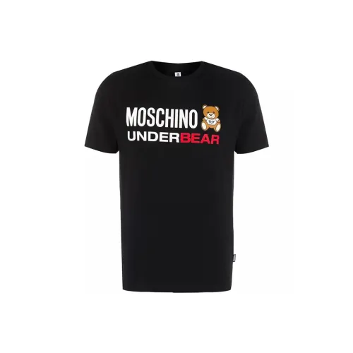 MOSCHINO Мужские черные T-рубашки