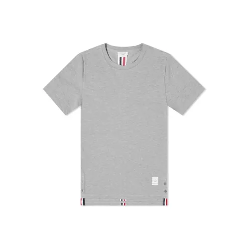 THOM BROWNE Светло-серые мужские футболки T