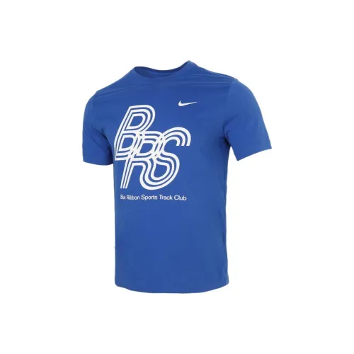 Nike Blue Men's T-Shirts Найк Синий Мужские Футболки